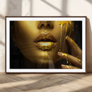 Gold and Women Wall Art Canvas Print by MyGreatCanvas | Canvas Wall Art Prints | Photo Prints & Wall Decor