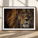 Mighty Lion Wall Art Canvas Print – Majestic Animal Portrait