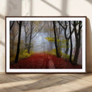 Foggy Forest Wall Art Landscape Canvas Print