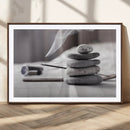 Burning Incense and Zen Stones Buddhism Wall Art, Zen Stones by MyGreatCanvas | Canvas Wall Art Prints | Photo Prints & Wall Decor