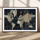 Antique Old World Map Wall Art Canvas Print