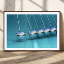 Wall Art Newton's Cradle Canvas Print, Framed Newton Cradle