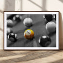 Wall Art Pool Table and Balls Canvas Print by MyGreatCanvas | Canvas Wall Art Prints | Photo Prints & Wall Decor