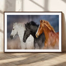 Animal Wall Art Three Horses Farmhouse Art Canvas, Framed by MyGreatCanvas | Canvas Wall Art Prints | Photo Prints & Wall Decor
