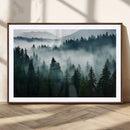 Captivating Misty Forest Wall Art Canvas, Premium Canvas