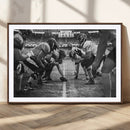 American Football Wall Art Canvas Print Framed Stadium Sport