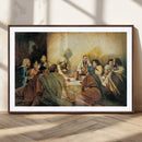 Last Supper Wall Art Canvas Print, Framed Jesus Painting Art
