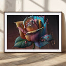 Abstract Rose Wall Art Canvas Print