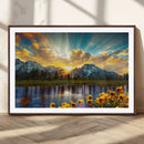 Grand Teton Park Sunrise Wall Art – Vibrant Landscape Canvas