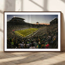 Oregon Stadium Canvas Wall Art - Captivating Game Day Scene