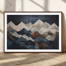 Rustic Mountain Landscape Wall Art Canvas Print – Framed 3D
