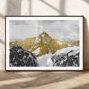 Gold Abstract Mountains Wall Art Print on Canvas, Nature by MyGreatCanvas | Canvas Wall Art Prints | Photo Prints & Wall Decor