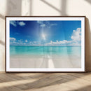 Blue Ocean Wall Art Canvas Print - Tranquil Ocean Paradise
