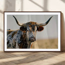 Texas Bull Longhorn Wall Art Canvas Print for Farm House by MyGreatCanvas | Canvas Wall Art Prints | Photo Prints & Wall Decor