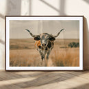 Texas Cow Wall Art Canvas Print for Farm House Wall Decor, by MyGreatCanvas | Canvas Wall Art Prints | Photo Prints & Wall Decor