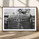 Vintage Farmall Tractor Wall Art Canvas Print, Rustic
