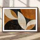 Geometric Abstract Wall Art Canvas Print, Mid Century Modern