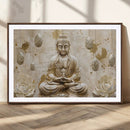 Serene Buddha Wall Art | Yoga Room Decor and Meditation Wall