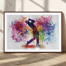 Colorful Golfer Swing Wall Art Canvas Print - Ready to Hang, by MyGreatCanvas | Canvas Wall Art Prints | Photo Prints & Wall Decor