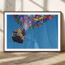 Carl Fredricksen, Up Movie Wall Art, Balloons Wall Art, Air