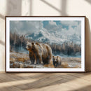 Bear and Baby Bear Wall Art Canvas Print by MyGreatCanvas | Canvas Wall Art Prints | Photo Prints & Wall Decor