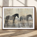 Vintage Horses Wall Art Canvas Print