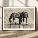 Chinese Style Abstract Black Horses Wall Art Canvas Print - by MyGreatCanvas | Canvas Wall Art Prints | Photo Prints & Wall Decor