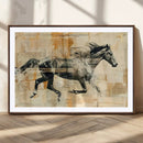 Chines Style Running Horse Western Wall Art | Farmhouse Wall
