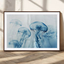 Blue Jellyfish Wall Art Canvas Print