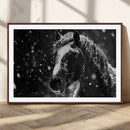 Winter Horse Wall Art | Black and White Horse Print | Ready by MyGreatCanvas | Canvas Wall Art Prints | Photo Prints & Wall Decor