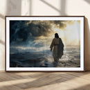 Jesus Walking Water Wall Art – Inspirational Christian