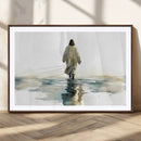 Abstract Jesus Wall Art Canvas Print, Christian Wall Art,