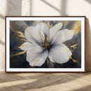 White Flower Wall Art Canvas Print | Ready to Hang |