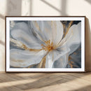 White and Gold Floral Canvas Wall Art - Framed and Ready to by MyGreatCanvas | Canvas Wall Art Prints | Photo Prints & Wall Decor