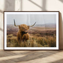 Scottish Highland Cow Canvas Wall Art – Rustic Farmhouse