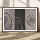 Minimalist Tree Rings Wall Art | Modern Abstract Canvas