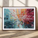 Radiant Bloom Abstract Floral Wall Art Canvas Print -