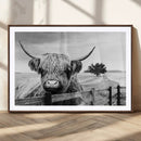 Scottish Highland Cow Wall Art | Rustic Farmhouse Décor |