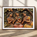 Indian Woman Statue Wall Art Canvas Print