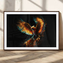 Fiery Phoenix Canvas Print | Ready to Hang Wall Art | Bold