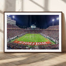 Wolfpack Football Team Print - Raleigh Carter-Finley Stadium