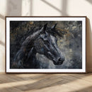 Large Abstract Horse Wall Art Canvas Print | Farmhouse Wall