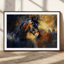 Abstract Horse Art Print - Abstract Canvas Wall Art |