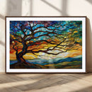 Mosaic Tree Wall Art | Ready to Hang Stained Glass Style