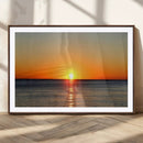 Golden Horizon Sunset Over Ocean Wall Art Canvas Print – by MyGreatCanvas | Canvas Wall Art Prints | Photo Prints & Wall Decor