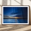 Blue Sunset Ocean Canvas Wall Art Print – Serene Coastal by MyGreatCanvas | Canvas Wall Art Prints | Photo Prints & Wall Decor