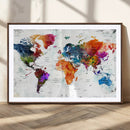 World Map Canvas Print – Framed Travel Map Wall Art for by MyGreatCanvas | Canvas Wall Art Prints | Photo Prints & Wall Decor