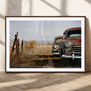 Old Rustic Classic Car Wall Art Canvas Print