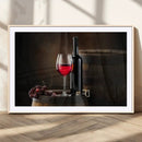 Red Wine and Bottle Canvas Print