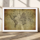 Push Pin World Map Canvas Print – Travel Tracker Wall Art